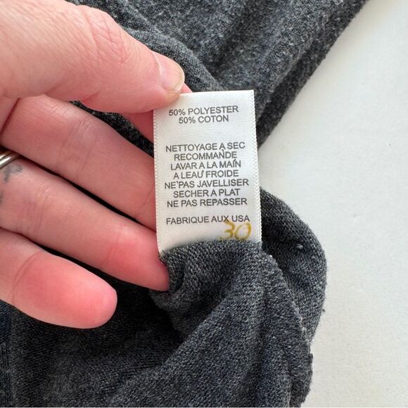 Michael Lauren Grey V-Neck Pullover Long Sleeve Size Small NWOT - Picture 5 of 6